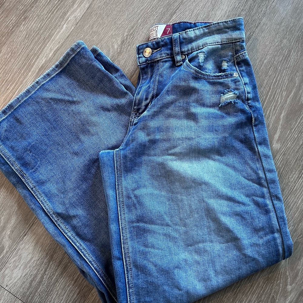 Project Rebel Juniors Baggy Wide Leg Jeans - Medium Wash - Size 7